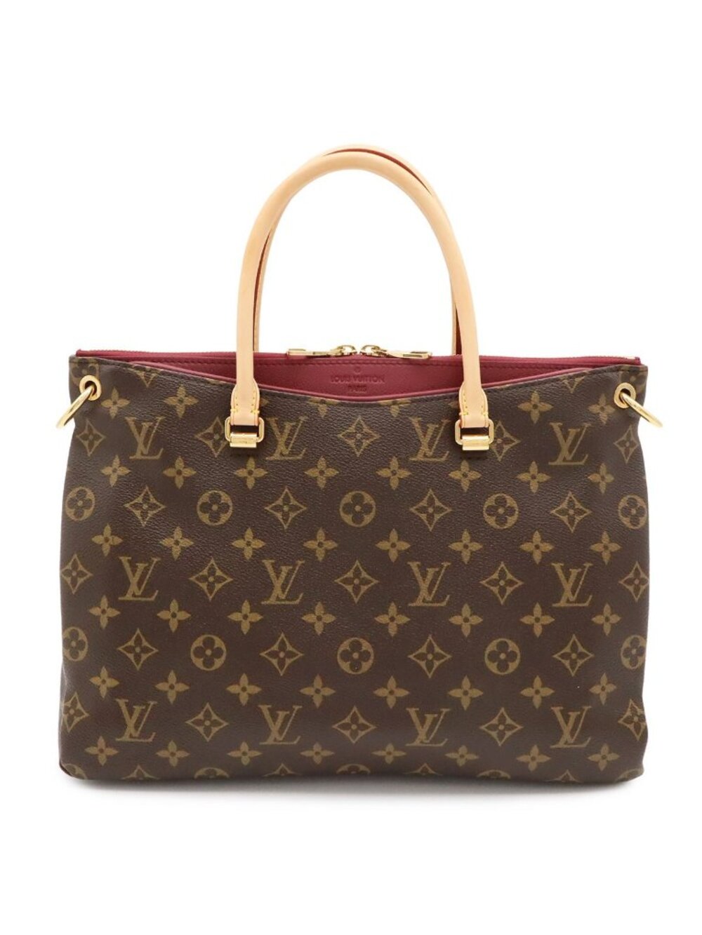 Louis Vuitton Monogram Pallas Tote Bag Aurore Purple